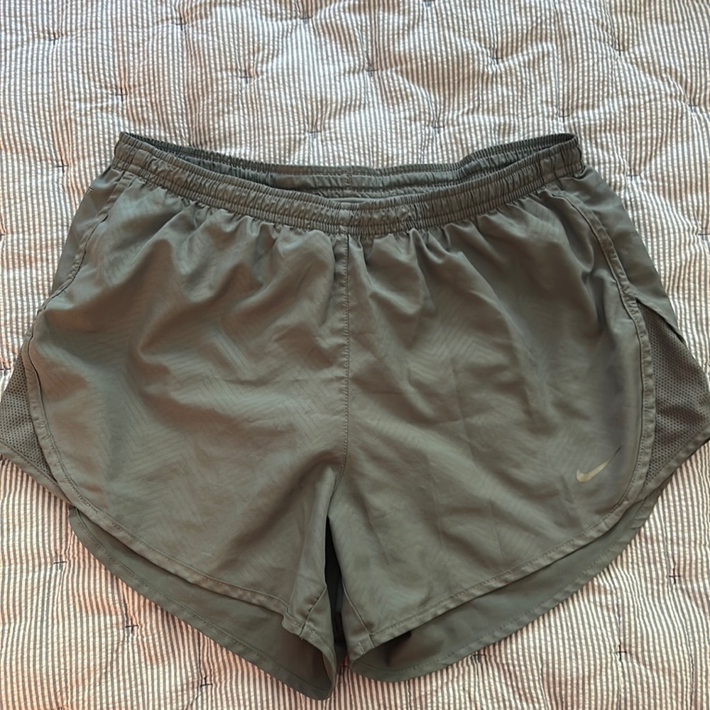 Grey Nike running shorts